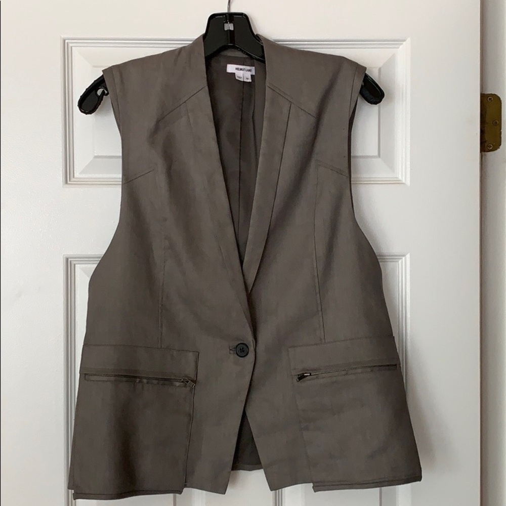 helmut lang grey vest